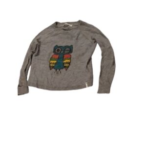 Woolrich Frost Gray Owl Sweater Acrylic Nylon Wool Mohair Blend Sz L